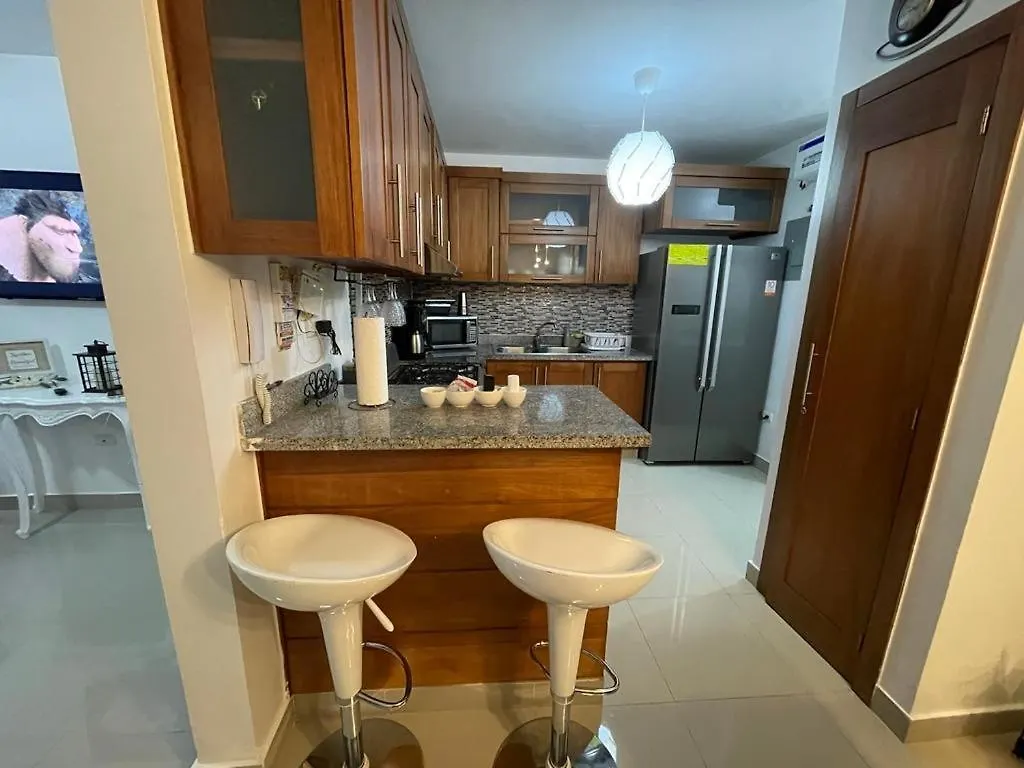 New Apto Confort 1Er Piso Smart Tv, Netflix, Wifi, Aire Condicionado Santiago De Los Caballeros 0*,  Dominican Republic